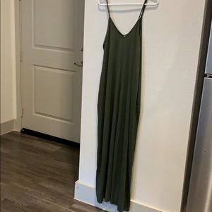 Olive oversized Maxi Dress